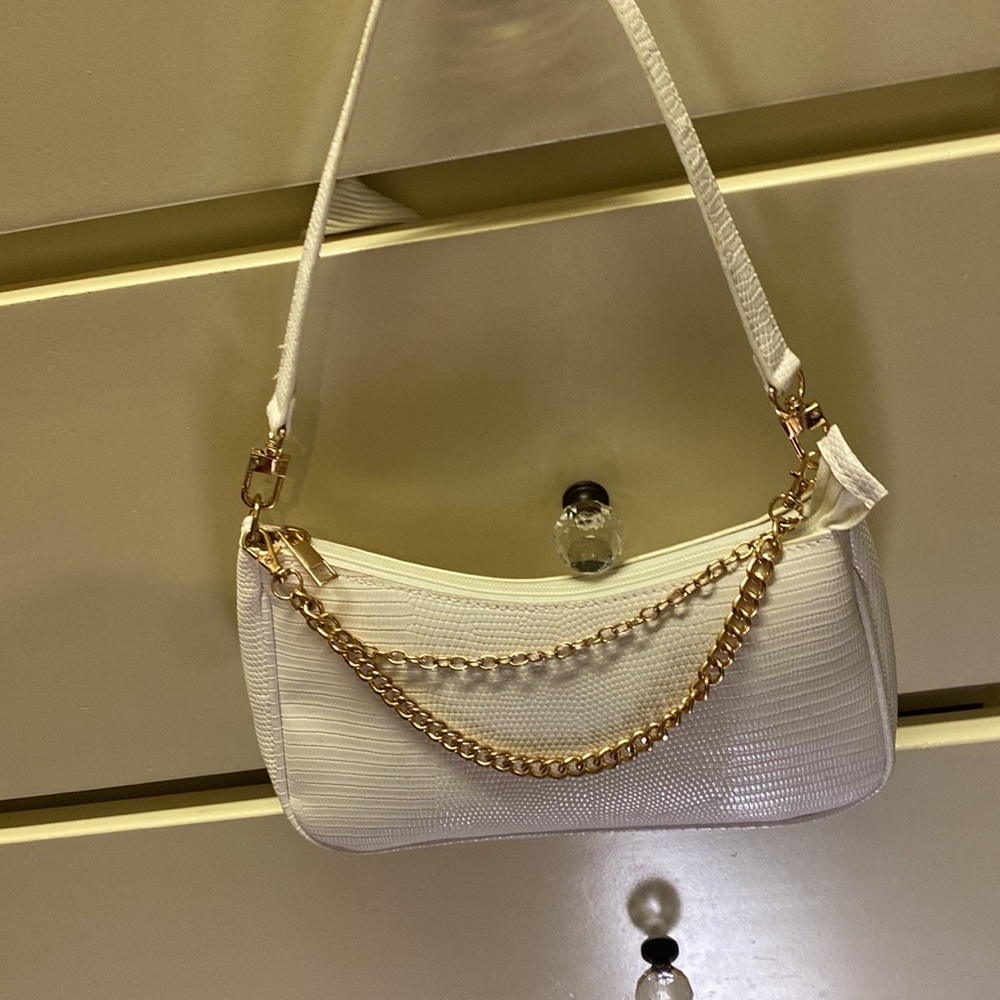 princess polly white chain bag